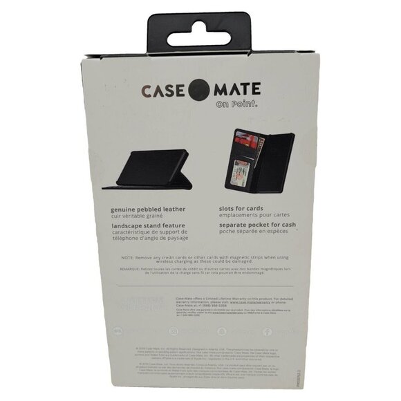 Case-Mate Tough Wallet Folio Leather Folding Case for iPhone 11 Pro Max 6.5" - Picture 2 of 5